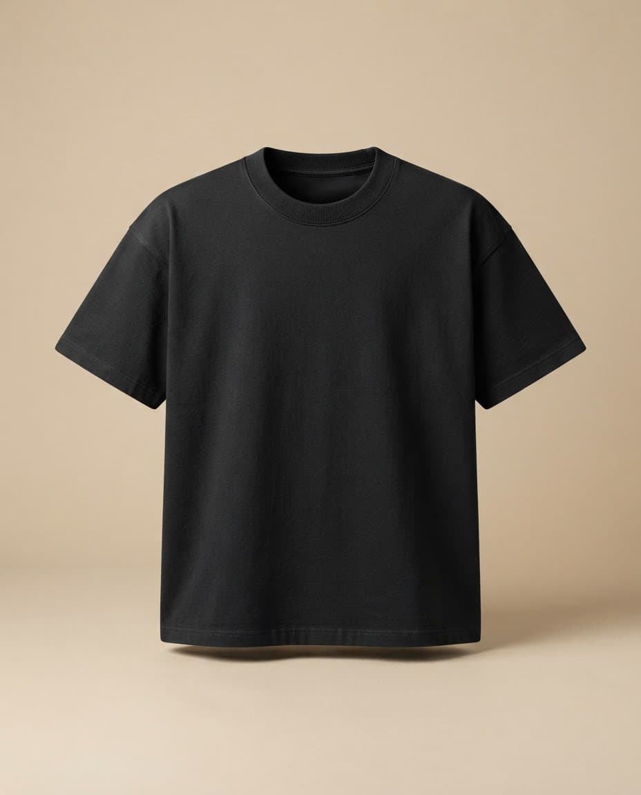 Monogram Tee – Black, tampak depan